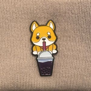 Bubble Tea Shiba Pin! 🐕